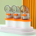 thumbnail image 1 of 2PCS Quantitative Salt Shaker with Holder Each Press 0.5g Clear Seasoning Bottle, 1 of 4