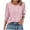 Pink, variant on 3/4 Sleeve Tops for Women Dress Casual Smocked Shirts Summer Business Work Loose Blouses Graphic Fashion Pullover, Beige, L