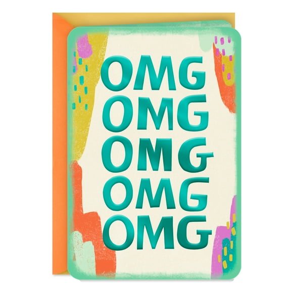 Hallmark Just Because Congratulations Card (OMG)