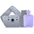 thumbnail image 1 of Bolsa de agua caliente, botella de agua caliente, bolsa de agua caliente de goma con cubierta suave para la cintura para cuello y hombros, espalda, manos, piernas, cintura caliente, 1 of 5