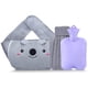 thumbnail image 1 of Bolsa de agua caliente, botella de agua caliente, bolsa de agua caliente de goma con cubierta suave para la cintura para cuello y hombros, espalda, manos, piernas, cintura caliente, 1 of 5