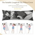 thumbnail image 5 of 90s Anime Girl Bikini Body Pillow Cover Long Pillow Case Protector Decorative Bedding Soft Large Pillow Cases Covers for Bedroom,Couch,Sofa,20x54inch, 5 of 5