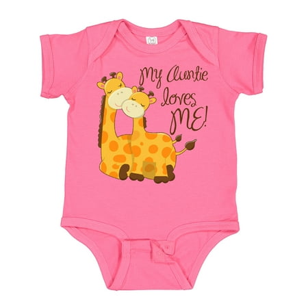 

Inktastic My Auntie Loves Me! Gift Baby Boy or Baby Girl Bodysuit