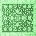 thumbnail image 1 of Ahgly Company Indoor Square Oriental Emerald Green Traditional Area Rugs, 6' Square, 1 of 4