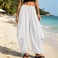 thumbnail image 5 of QSAWXQZ Women's Jogger Pants Drawstring Elastic Waist Loose Tapered Leg Trousers with Pockets Adjustable Hem Bottoms XL, 5 of 9