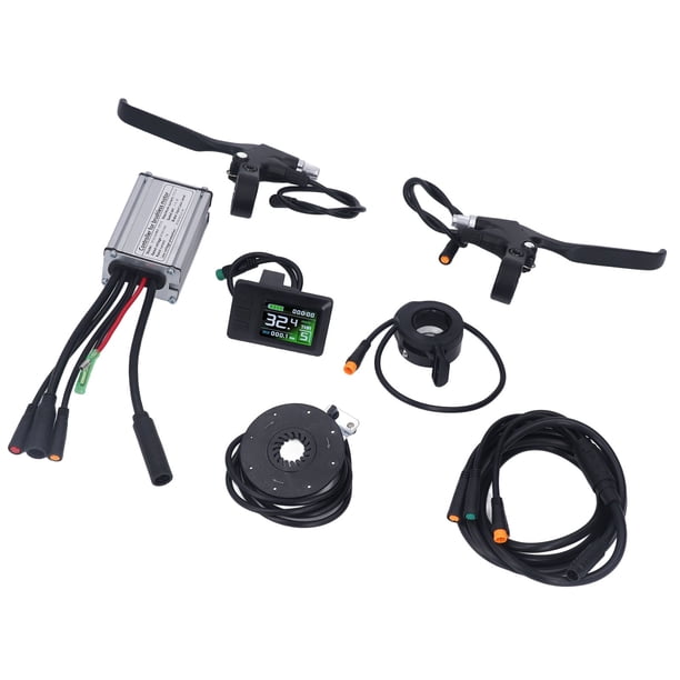 Kit de Controlador de Bicicleta Eléctrica 36V 48V 250W Controlador de Motor ABS Impermeable 15A LCD7C Panel Acelerador de Pulgar Accesorios de Freno para Modificación de ANGGREK Otros