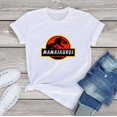 thumbnail image 3 of Camiseta unisex 100 % algodón con diseño de dinosaurio T Rex Mamasaurus, mamá Saurus, familia a juego, camiseta novedosa para mujer, regalo para mamá, 3 of 5