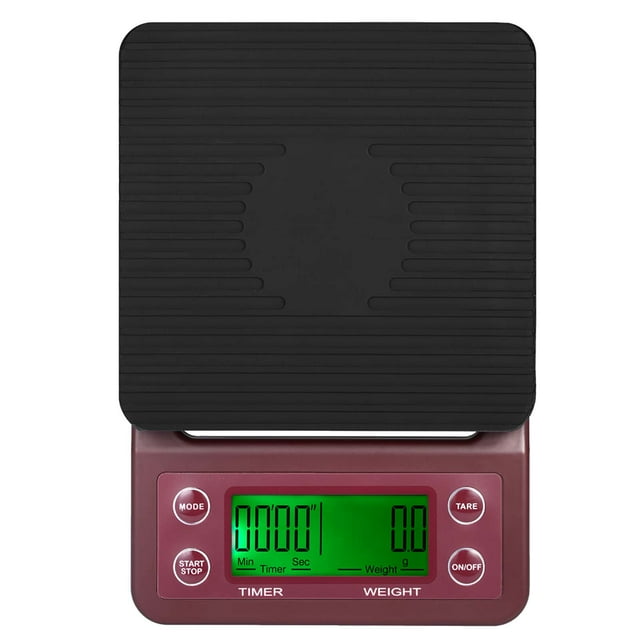 Yeacher Digital Kitchen Scale Food Scale Coffee Scale with Timer and Tare 3kg/0.1g Accurate Electric Kitchen Scale with Large LCD 5 Units