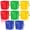 Multicolor, variant on 1 Pcs Sanitizing Bucket 3 Quart Cleaning Pail Small Detergent Square, Spout and Handle Plastic Utility Sanitizer Buckets for Restaurant Kitchen Home Offices (Red)
