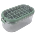 thumbnail image 3 of Molde para cubitos de hielo de 28 cavidades, molde para cubitos de hielo casero de gran capacidad, molde para hacer cubitos de hielo portátil, tipo de fondo duro verde, 3 of 15