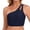 D239/Navy, variant on Afdoent Tankini Tops For Women Bikini Tops One Shoulder Tankini Sports Bra Keyhole Swim Bras Full Coverage Bathing Suit Tops No Bottom