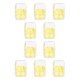 thumbnail image 2 of Bearachild Jabón Papel Mano Desechable Aromas Viaje Portátil Rebanada Flores Baño Camping Tabletas Suministros Baño limón amarillo 10piezas, 2 of 6