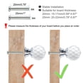 thumbnail image 2 of Uxcell 0.79"x1.18" Wardrobe Dresser Door Knobs Pull Handle Crystal Silver Color 10pcs, 2 of 7