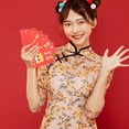 thumbnail image 1 of HOOWIFFY 10 Pcs Porte-Argent Enveloppes Rouges Hong Bao pour Nouvel An Rectangulaire pour Rassemblements 2025, 1 of 6