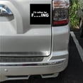 thumbnail image 2 of DistinctInk Custom Bumper Sticker - 8" x 8" Decorative Decal - Black Background - I'd Rather Be Fishing, 2 of 2