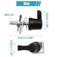 thumbnail image 4 of Sistema de bloqueo antirrobo de 4 piezas de Unique Bargains para Harley Davidson Road King Police 2017-2018 en negro, 4 of 7