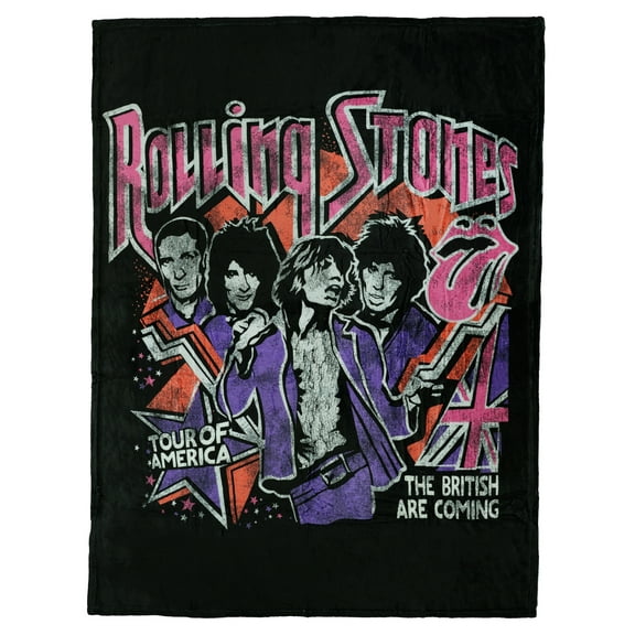 The Rolling Stones Blanket Tour of America Silk Touch Throw 46" X 60"