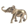 thumbnail image 4 of Elephant Animal Statue Brass Ornament Tabletop Statue Home Decoration Gift, 4 of 6