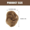 thumbnail image 4 of MasteelfCA 2Pcs Fake Bun Claw Chignons Hair Bun Hairpieces Straight Hair Buns Extensions, 4 of 7