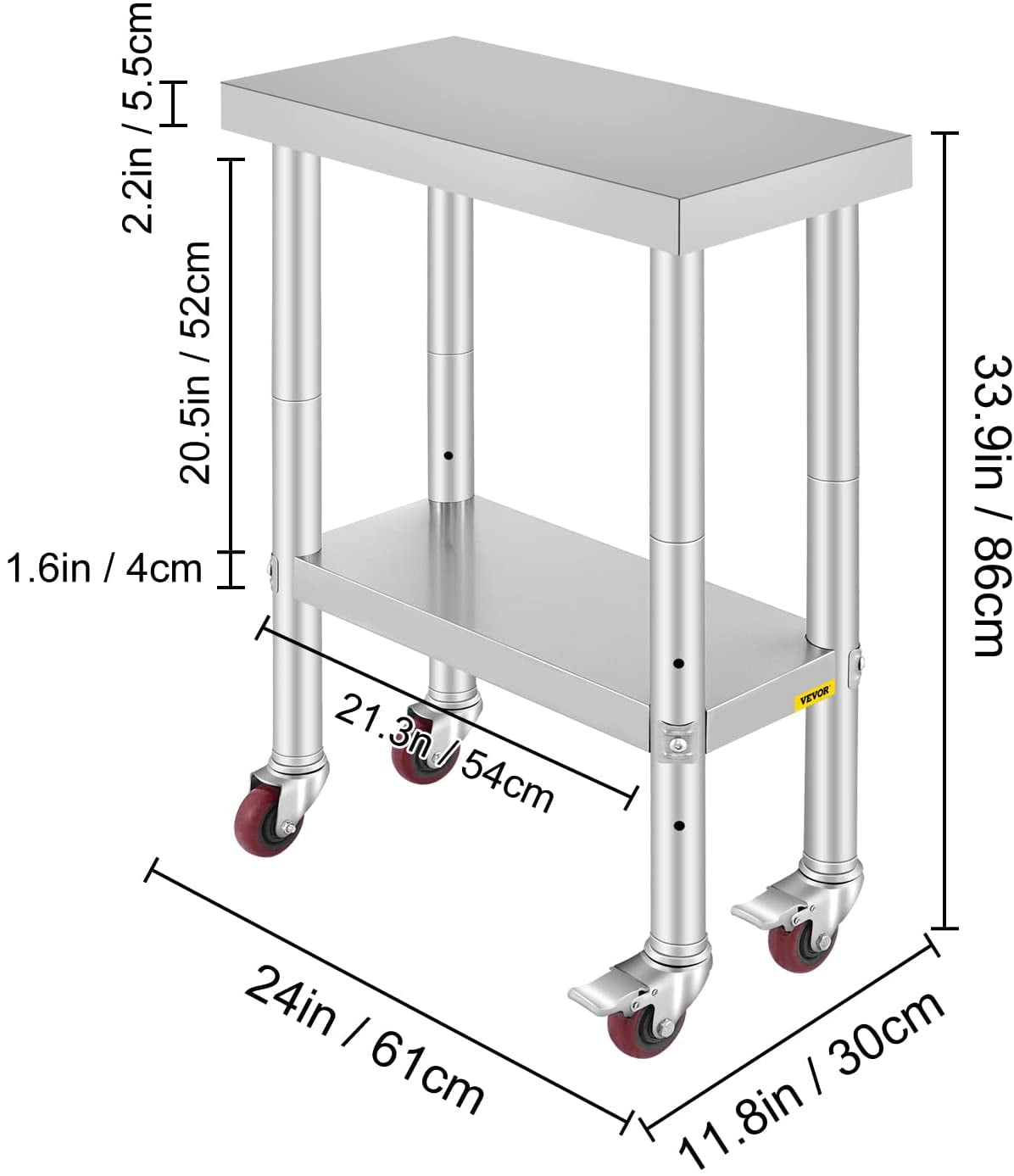 sam's stainless steel table