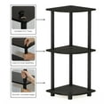thumbnail image 3 of Furinno Turn-N-Tube Toolless Assembly 3-Tier Closet Corner Shelf, Black Closet Organizer, Corner Shelf Closet Organizers and Storage, for Wardrobe, Living Room, Espresso, 3 of 4