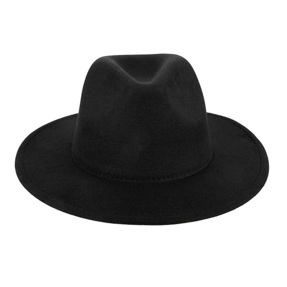 ETHZZLE Denim Fabric Western Hat Black Color Stylish Decor Hat for Party and Daily Wear