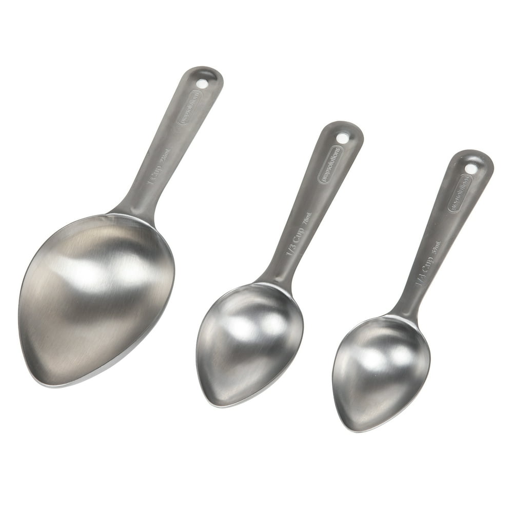 Prep Solutions Stainless Steel 3piece Measuring Scoops