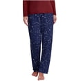 thumbnail image 2 of Axiiglly Pajama Pants for Women Funny Printed Elastic Waist Pajama Bottoms Casual Comfy Loose Sleepwear Fall Pajamas Full Length Pants with Pockets, 2 of 7