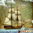thumbnail image 2 of Lloyd, Sandy 20x20 Black Ornate Wood Framed with Double Matting Museum Art Print Titled - Voyage, 2 of 4