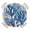 Navy Blue, variant on Turquoise Floral Round Fitted Tablecloth with Elastic Edge, Waterproof Table Cloth Table Cover for 36"-44" Tables, Spring Pastoral Flowers Butterfly Beige Tablecloths for Dining Picnic Indoor Outdoor