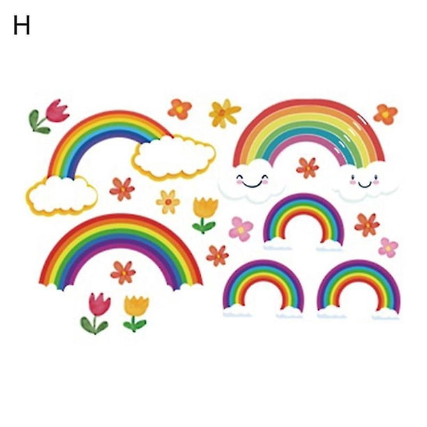 Juego de pegatinas para ventana llamativas, impermeables, de Pvc, pegatinas para ventana de Pascua, pegatina electrostática para el hogar Jikaix