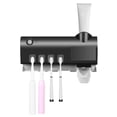 thumbnail image 1 of Estante para cepillos de dientes,Desinfectante UV para cepillos de dientes Fotocatalizador inteligen CACAGOO Negro, 1 of 7