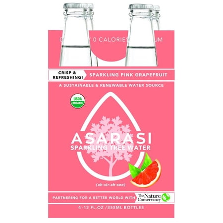 Asarasi Organic Sparkling Pink Grapefruit Tree Water