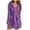 Purple, variant on YanHoo Robes for Women, Bath Robe Women's Hooded Fleece Bathrobes Soft Plush Sleepwear Fluffy Warm Sherpa Shaggy Bathrobe