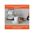 thumbnail image 5 of IMUSA 8pc Stoneware 3oz Espresso Set with Rack, White, 5 of 7