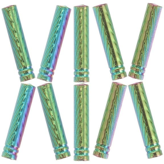 10 Pcs Colored Shoelace Heads Tips Laces for Sneakers Shoes Ties