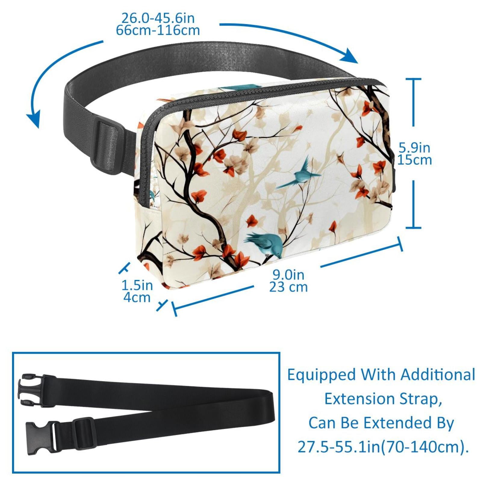 Tree Lightweight Adjustable Running Belt with Extension Strap - Unisex Fanny Bag Crossbody Bag Cross Body Bag