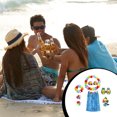 thumbnail image 2 of Jumpingount Hermosas guirnaldas, Hula, Kit de accesorios para disfraz, ropa inferior, vestido elegante, pajitas, faldas, decoración de fiesta de Accesorios de disfraces Azul Jumpingount AP011876-04, 2 of 6