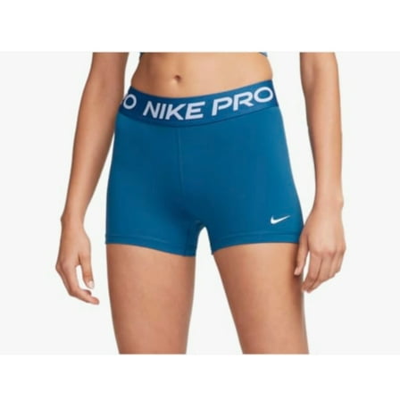 Nike Women's Pro Fitted Training 3” Shorts Large, Industrial Blue #457