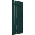 thumbnail image 3 of Ekena Millwork 19 1/2"W x 79"H Americraft Five Board (2 Batten) Exterior Real Wood Spaced Board-n-Batten Shutters w/ Z-Bar (Per Pair), Thermal Green, 3 of 10