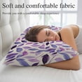 thumbnail image 5 of Spring Purple Leaves Pillow Covers 12"x20", Country Botanical Pastoral Leaf Beige Soft Brushed Microfiber Breathable Throw Pillow Covers, Pillowcase with Zipper for Couch Sofa Bedroom Living Room, 5 of 9