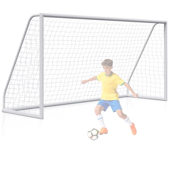 ZENSTYLE 12 x 6' Soccer Goal Net Portable Football Net for Backyard Game Sports Training w/ Bag