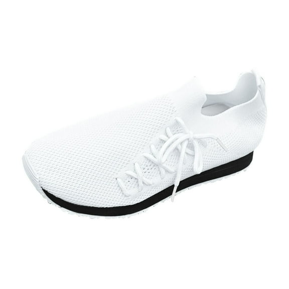 Hopeusnice Women's Sandals Non-Slip Breathable Nylon Spandex Materials Summer And Fall Shoes Pumps Shoes Trendy Flat Heel Soft Arch Support Shoes White 36