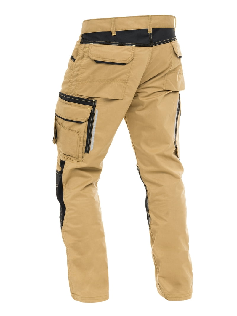 Mens Construction Pants Utility Work Heavy Duty Workwear