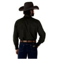 thumbnail image 2 of Wrangler MS721SL Men's Cowboy Cut Western Firm Finish Work Shirt Pine Green M, 2 of 3