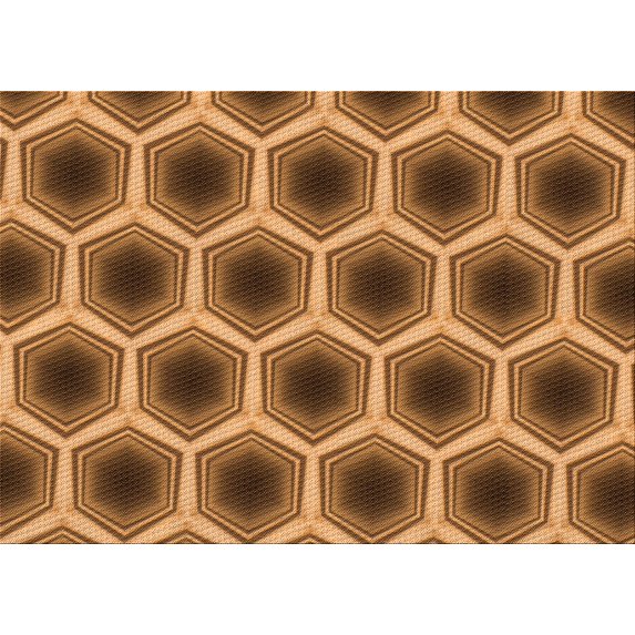 Ahgly Company Machine Washable Indoor Rectangle Transitional Saddle Brown Area Rugs, 7' x 10'