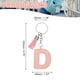 thumbnail image 2 of Llavero de letra inicial del alfabeto Uxcell, llaveros de cuero lindos con charm de letra con borlas para mujeres, llavero rosa D, 2 of 7