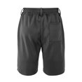 thumbnail image 5 of Men Shorts Casual European Solid Color Drawstring Waistband Pineapple Grid Business Beach Shorts Athletic Shorts Grey L, 5 of 6