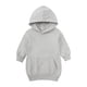 thumbnail image 1 of Gibobby Sudadera con capucha Otoño Inviernopara niñas pequeñas, sudadera de lana para niños, vestido de Color con capucha para bebés, abrigo superior, To(Gris, 2-3 Años), 1 of 5