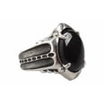 thumbnail image 6 of Mens Titanium Steel Ring With Gemstone Vintage Punk Gothic Retro Jewelry Gift For Him Ideal For Everyday Style, 6 of 9